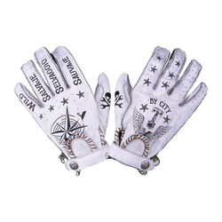 Gants Seconde Peau | Tatouage Blanc | Choisissez La Taille