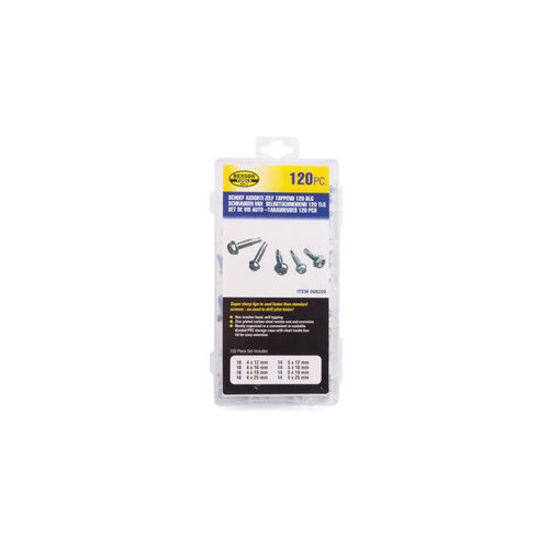 Benson Tools Screw Selection Self-Tapping 120 Pieces