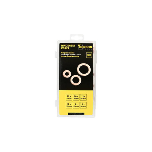 Benson Tools Ringe Set Kupfer 80 Stk