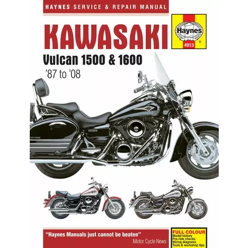 Haynes Manuel de réparation KAWASAKI VULCAN 1500/1600 1987 - 2008