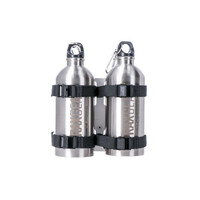 Ensemble De Bouteilles Trax 2 Pour Support D'Accessoires Trax | Argent | Incl | 2X Bouteille De 0,6 L