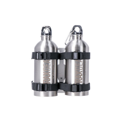 SW-Motech Trax Bottle Set 2 For Trax Accessory Mount |Silver | Inkl | 2X 0.6 L Bottle