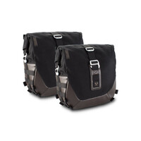 Legend Gear Saddle Bag Set LS |Black/Brown | Left Ls2 (13.5 L) / Right LS2 (13.5 L) Incl. SLS