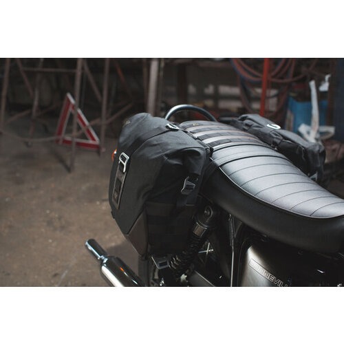 SW-Motech Legend Gear Saddle Bag Set LS |Black/Brown | Left Ls2 (13.5 L) / Right LS2 (13.5 L) Incl. SLS