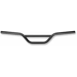 Guidon moto 1 pouce noir