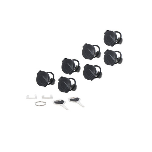 SW-Motech Trax Lock Set 7 Matching Locks, 2 Keys | Simultaneous Locking