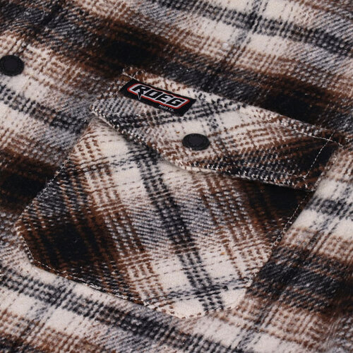 Roeg Blaze Flannel Shirt | Brown | Choose Size