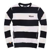 Shawn Stripe Sweatshirt | Off-White/Black | Choose Size