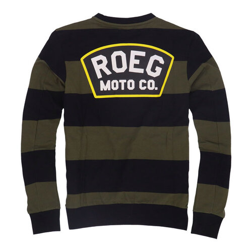 Roeg Shawn Stripe Sweatshirt | Army/Black | Choose Size