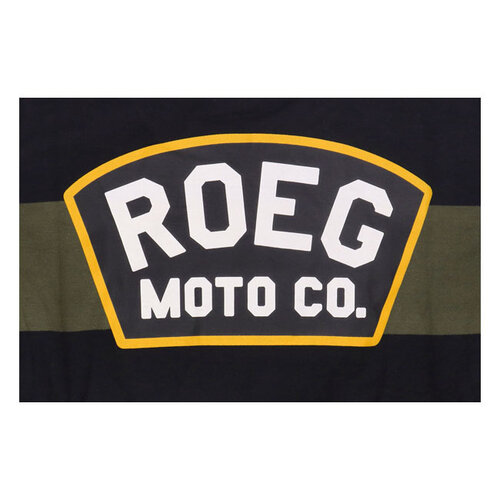 Roeg Shawn-Streifen-Sweatshirt | Armee/Schwarz | Wählen Sie Größe