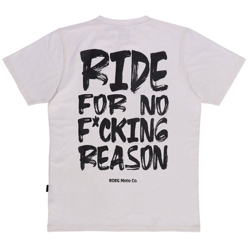 Roeg Kane Schlichtes T-Shirt | Weiß | Wählen Sie Größe