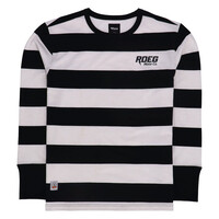 Ricky Stripe Jersey | Weiß/Schwarz | Wählen Sie Größe