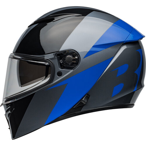 Bell Lithiumhelm - Shear Gloss Grijs/Blauw 2025
