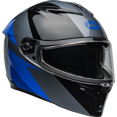 Bell Lithiumhelm - Shear Gloss Grijs/Blauw 2025