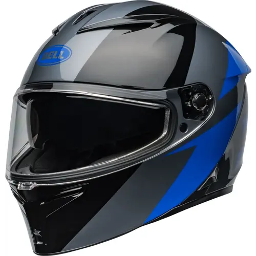 Bell Lithiumhelm - Shear Gloss Grijs/Blauw 2025