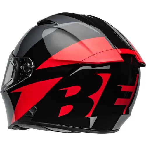 Bell Lithiumhelm - Shear Gloss Metallic Grijs/Rood