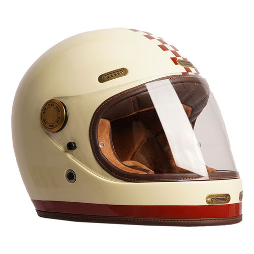 By City Roadster III Helm | Creme/Rot | Wählen Sie Größe