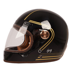 Roadster III Helm | Goldschwarz | Wählen Sie Größe