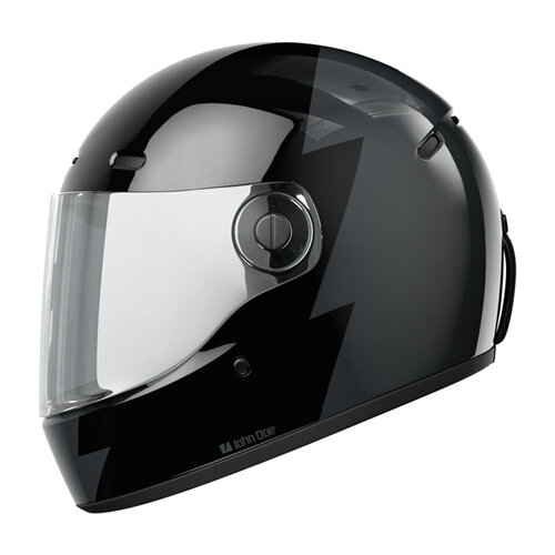 John Doe JD/ONE Signature Helm | Schwarz/Grau | Wählen Sie Größe