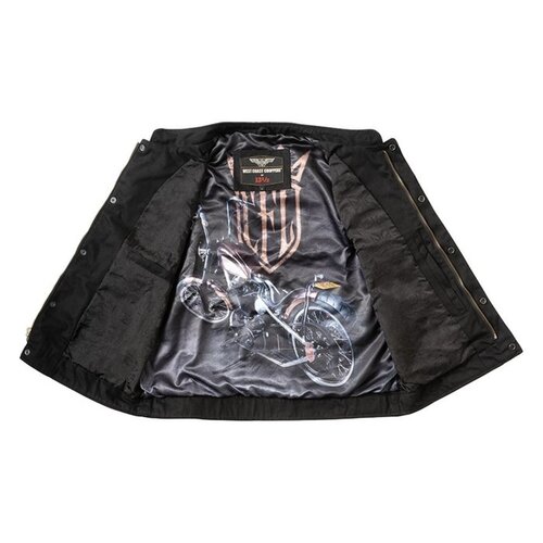 13½ Gilet d'équitation en toile noire WCC x 13 1/2 Dominator