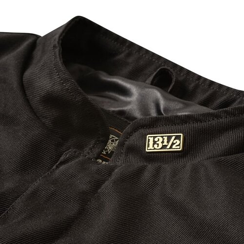 13½ WCC x 13 1/2 Dominator schwarze Segeltuch-Reitweste