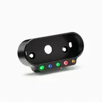 Motoscope Mini Combi Frame met indicatielampjes zwart