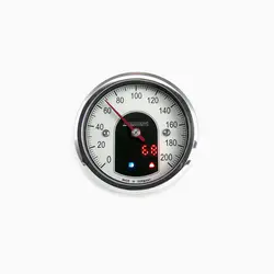 Motoscope Tiny Speedo Poliert