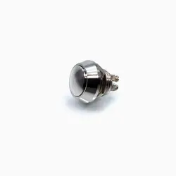 Bouton poussoir compact M12 Argent