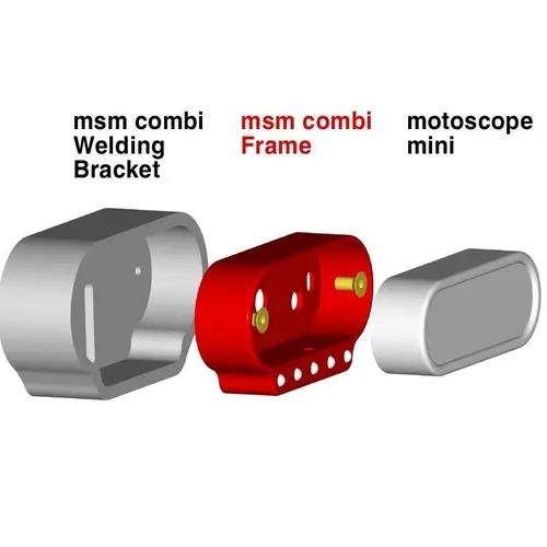 Motogadget Support à souder Motoscope Mini Combi en acier inoxydable