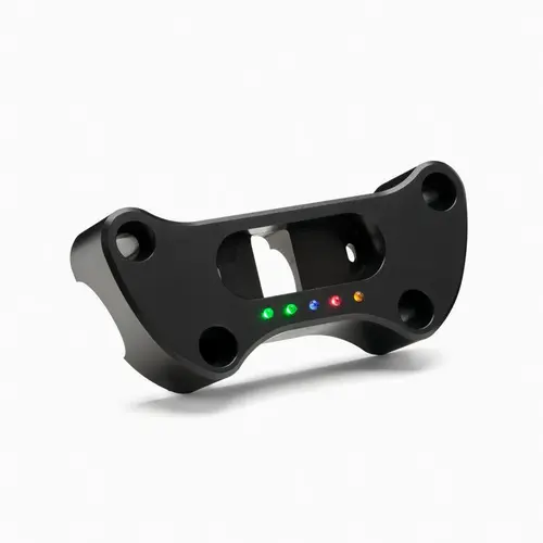 Motogadget Mini-pince supérieure pour guidon Motoscope 1 pouce, noire, pour HD