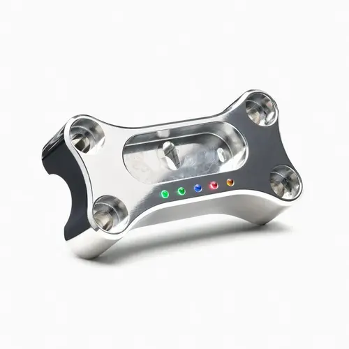 Motogadget Collier de serrage supérieur pour guidon Motoscope Mini métrique poli 22 mm