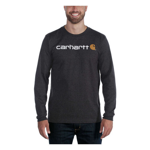 Carhartt Chemise Core Logo Ls | Bruyère De Carbone | Choisissez La Taille