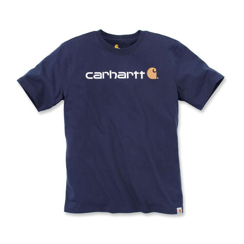 Carhartt T-Shirt Core Logo S/S | Marine | Choisissez La Taille