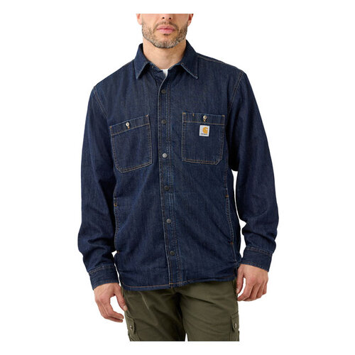 Carhartt Chemise Doublée En Polaire Denim | Glaciers | Choisissez La Taille
