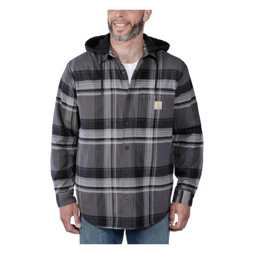 Carhartt Flanel Overhemd Met Sherpavoering | Zwart | Kies Maat