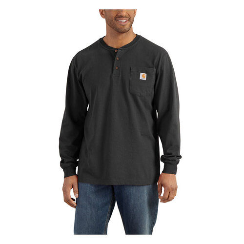 Carhartt Henley Longsleeve | Black | Choose Size