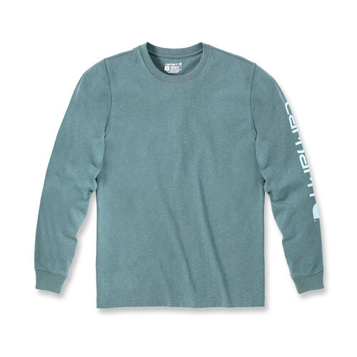 Carhartt Logo Long Sleeve | Sea Pine Heather | Choose Size