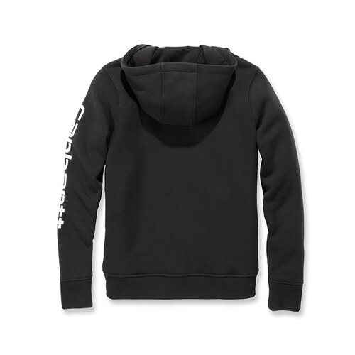 Carhartt Dameshoodie Met Logomouwen | Zwart | Kies Maat