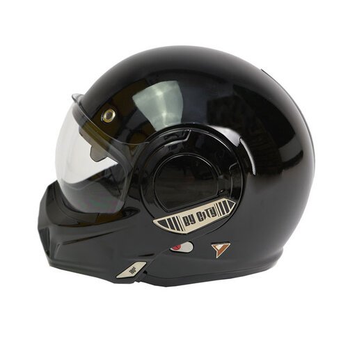 By City 180 Tech helm zwart glanzend