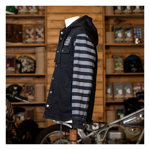 Holy Freedom Folsom hooded shirt zwart