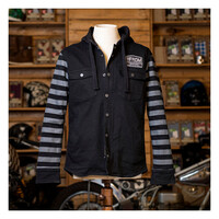 Chemise à capuche Folsom noire