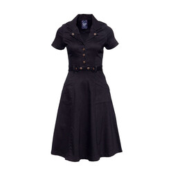 Swing worker dress black/rinsed wash
