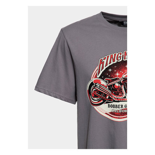 King Kerosin Bobber Garage t-shirt staalgrijs
