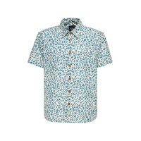 Vintage-T-Shirt mit Meeresmuster, cremeweiß