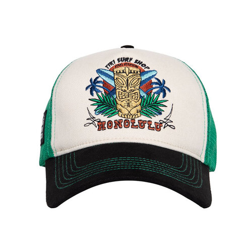 King Kerosin Casquette Honolulu blanc cassé/noir