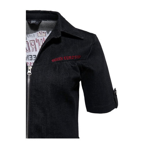 King Kerosin Robe en jean rétro Rock N Roll Rebel Queens