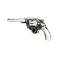 Revolver biker pin