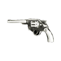 Revolver biker pin