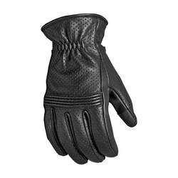 Gants en cuir noir Wellington