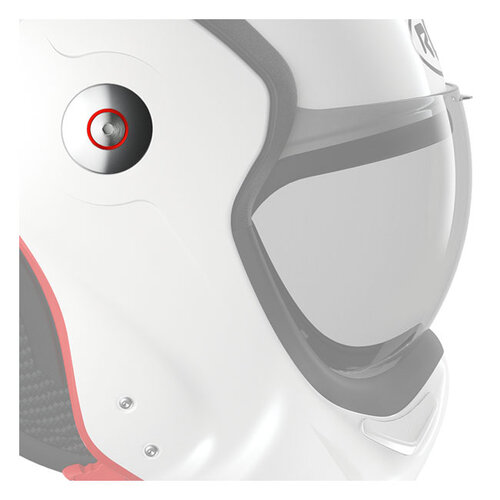 ROOF Boxxer Carbon screws for fixing chinbar silver hubs